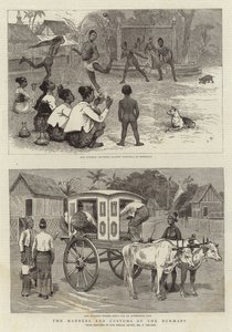 Las costumbres y modales de los birmanos de Joseph Nash